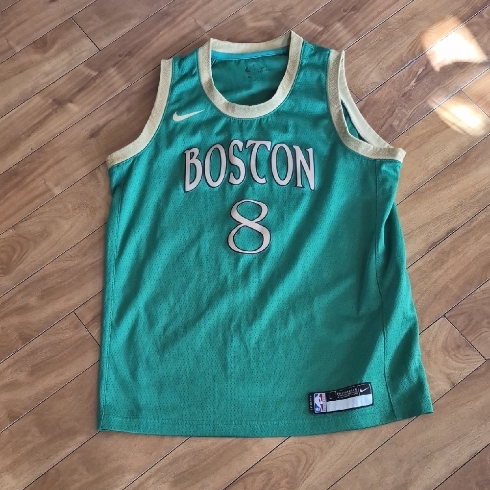 Nike Boston Celtics Green and Gold Jersey